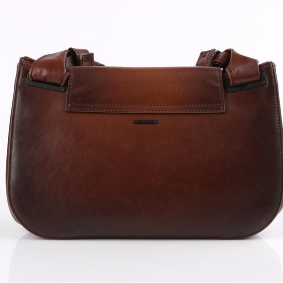 90s Gucci Leather and bamboo handbag - Picture 3 of 7